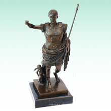 Römischer Soldat Metall Home Deco Caesar Bronze Skulptur Statue Tpy-440